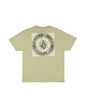 Volcom Round Out Youth SS Tee - Green Tee